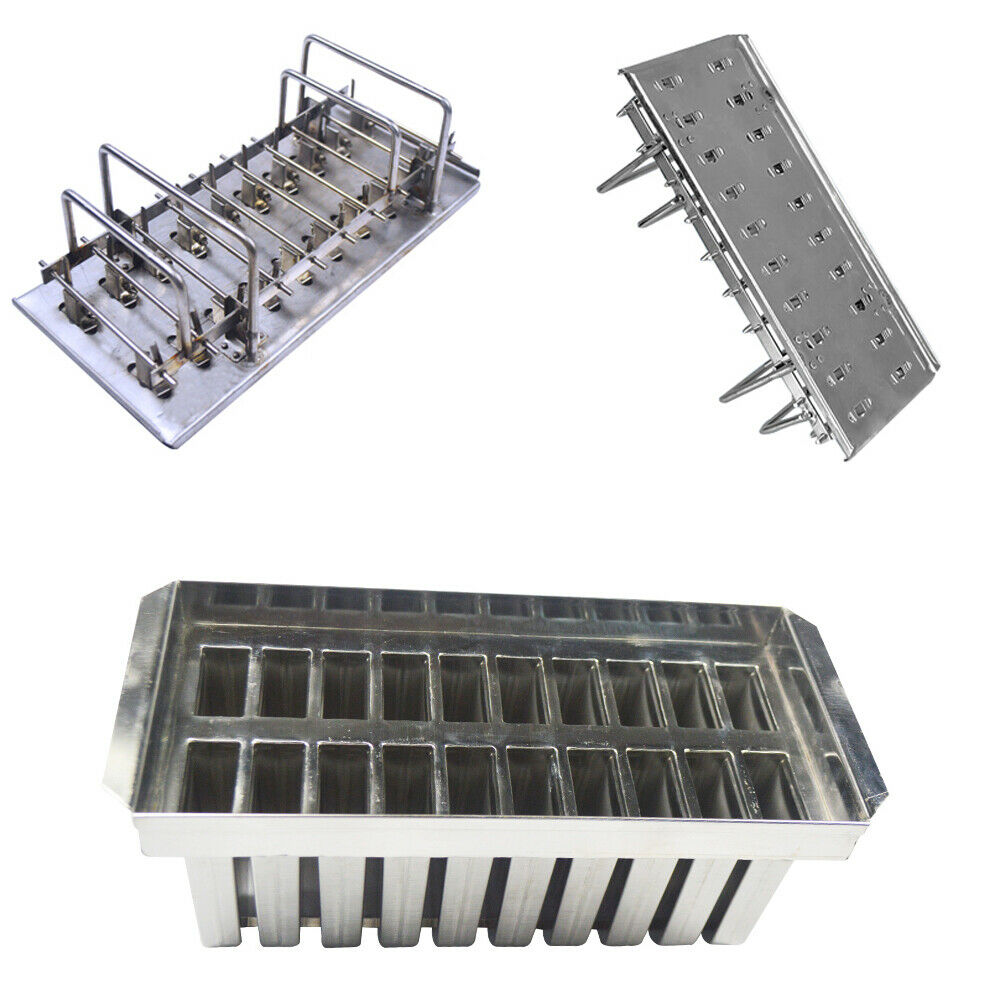 20 Sites 85ml Stainless Steel Ice Lolly Mold  Ice Pop Molds - Fresh Stock Dated February 2026