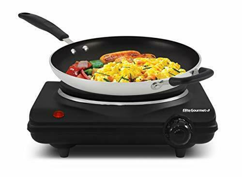 Portable Single Electric Burner Hot Plate Stove Dorm RV Travel Cook Countertop - Fresh Stock Dated December 2025