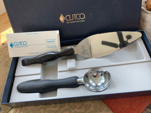 CUTCO Slice N’ Serve Cake Pie Server 1754 & Ice Cream Scoop 1503 NIB - Fresh Stock Dated December 2025