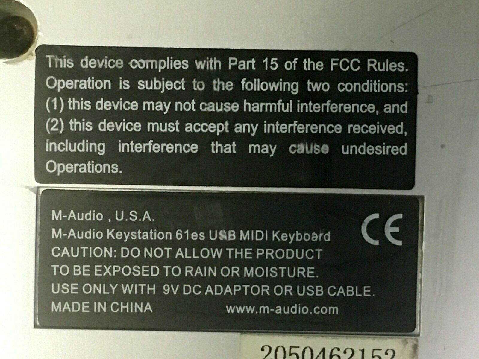 M-Audio Keystation 61es Keyboard with AC adapter - Fresh Stock Dated February 2026