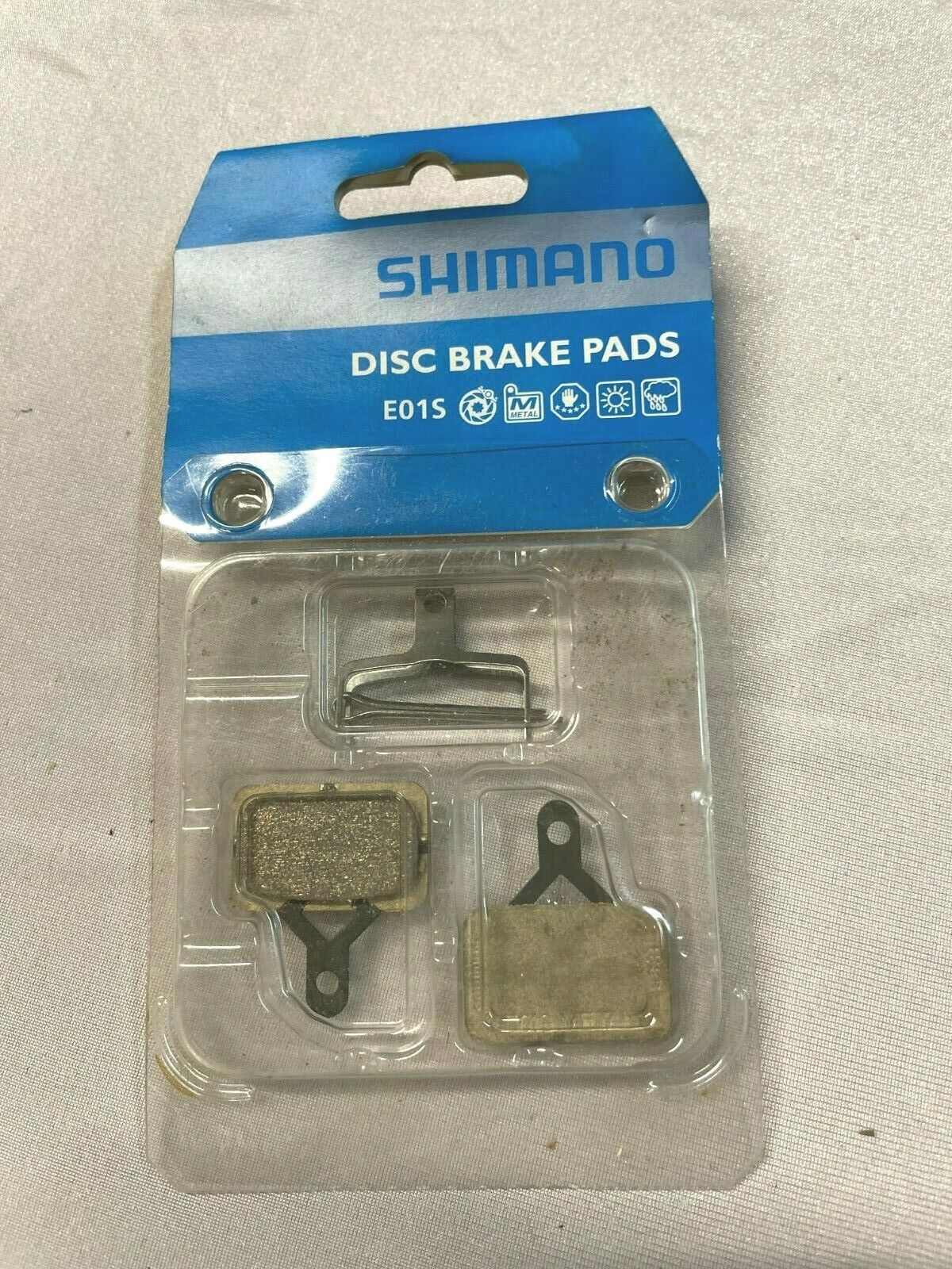 Shimano Disc Brake Pads E01S (Metal) BR-M575 brake - Fresh Stock Dated February 2026