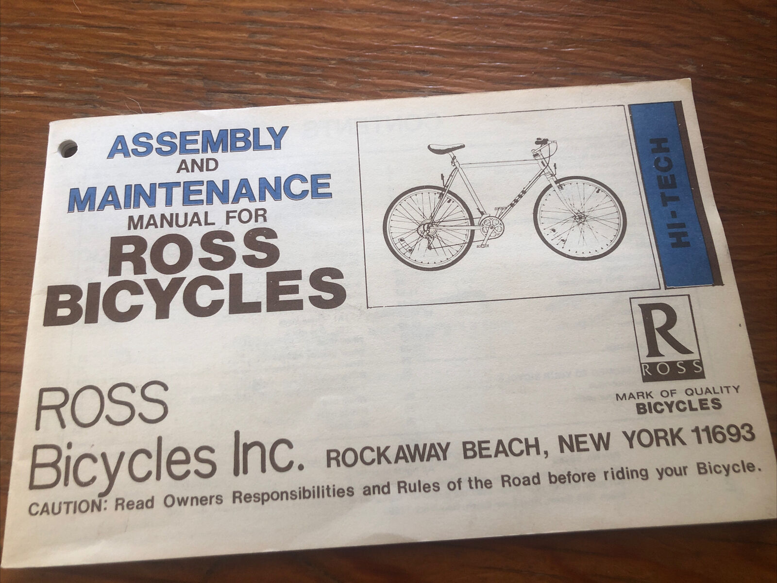 Vintage Ross Mountain Bike, Mt. St. Helens SR hubs, SR Cranks, Ukai Gold Rims - Fresh Stock Dated February 2026