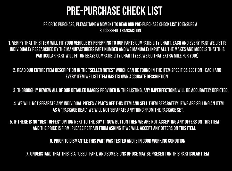 92-00 HONDA CIVIC - NON VTEC - 5 SPEED MANUAL - TRANSMISSION GEAR BOX - OEM #147 - Fresh Stock Dated February 2026