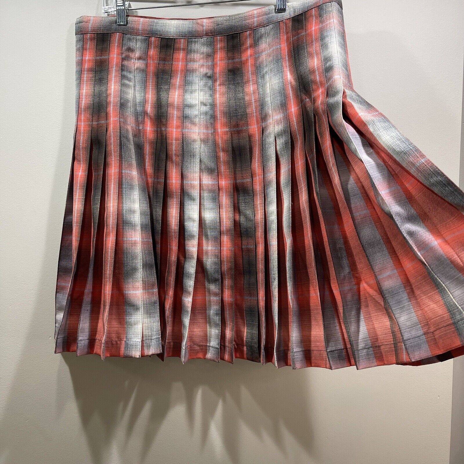 PENDLETON Vintage 100% Virgin Wool Reversible 360 Pleated Tartan Plaid Skirt 18 - Fresh Stock Dated March 2026