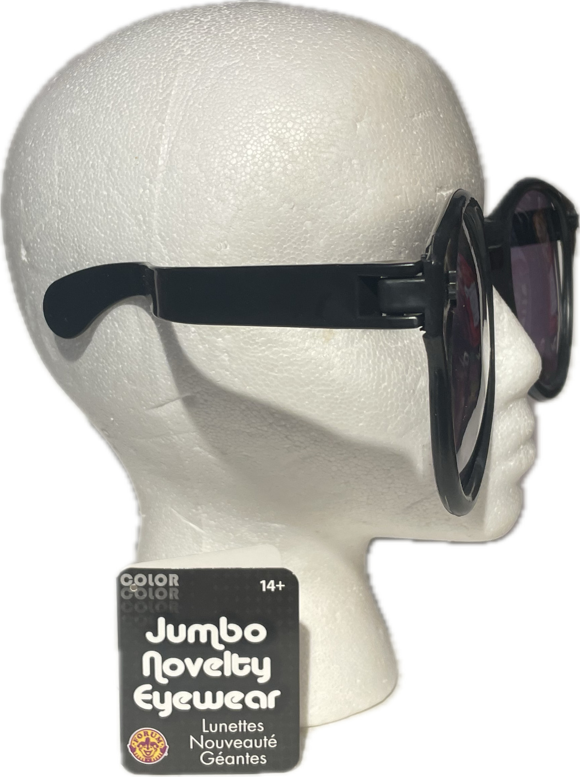 JUMBO BLACK EYE FRAME GLASSES BIG Lenses Clown Nerd Funny Giant Joke Sunglasses - Fresh Stock Dated December 2025