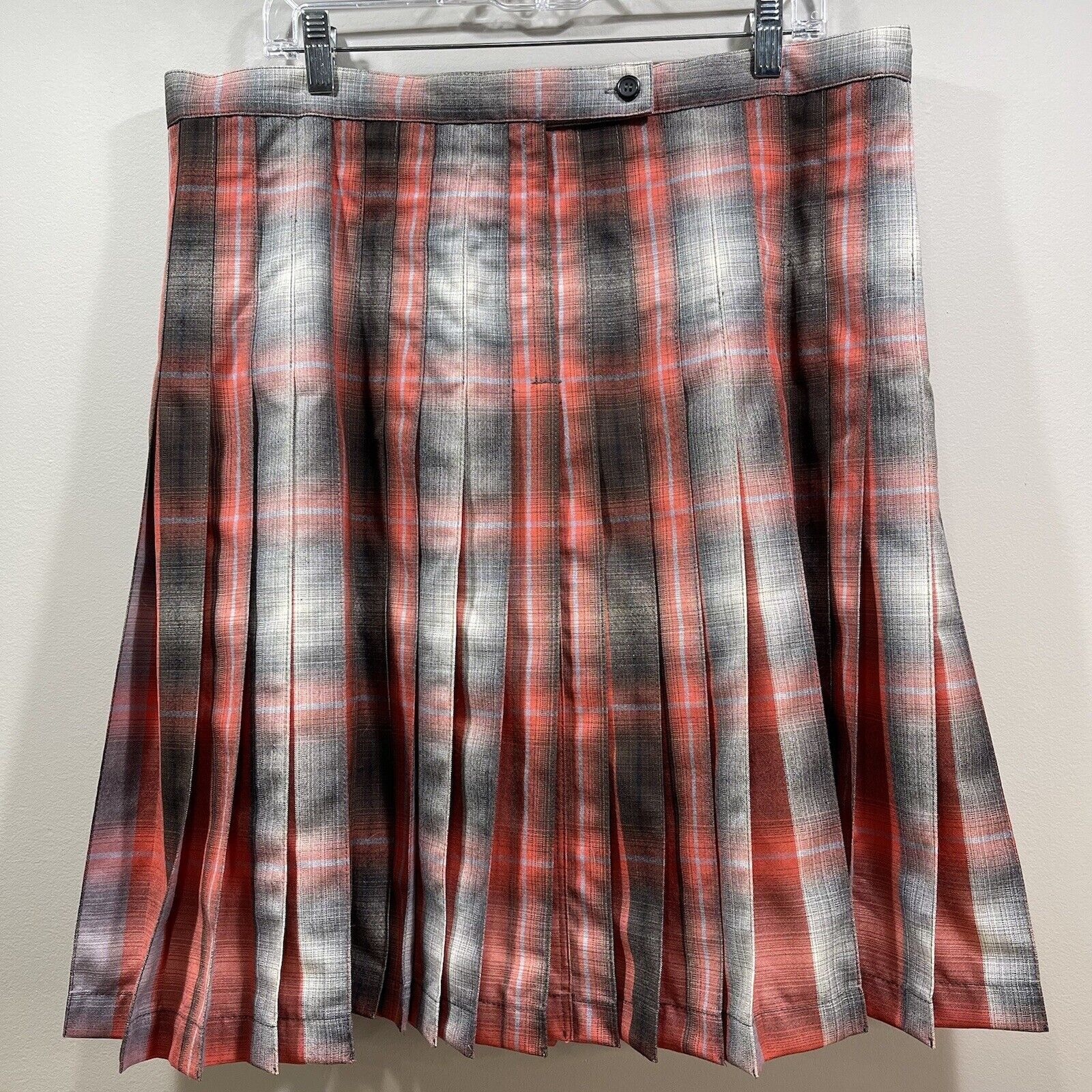 PENDLETON Vintage 100% Virgin Wool Reversible 360 Pleated Tartan Plaid Skirt 18 - Fresh Stock Dated March 2026