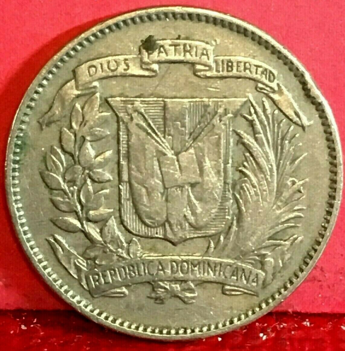 1951 REPUBLICA DOMINICANA COPPER-NICKEL 5 CENTAVOS KM# 18 - Fresh Stock Dated February 2026