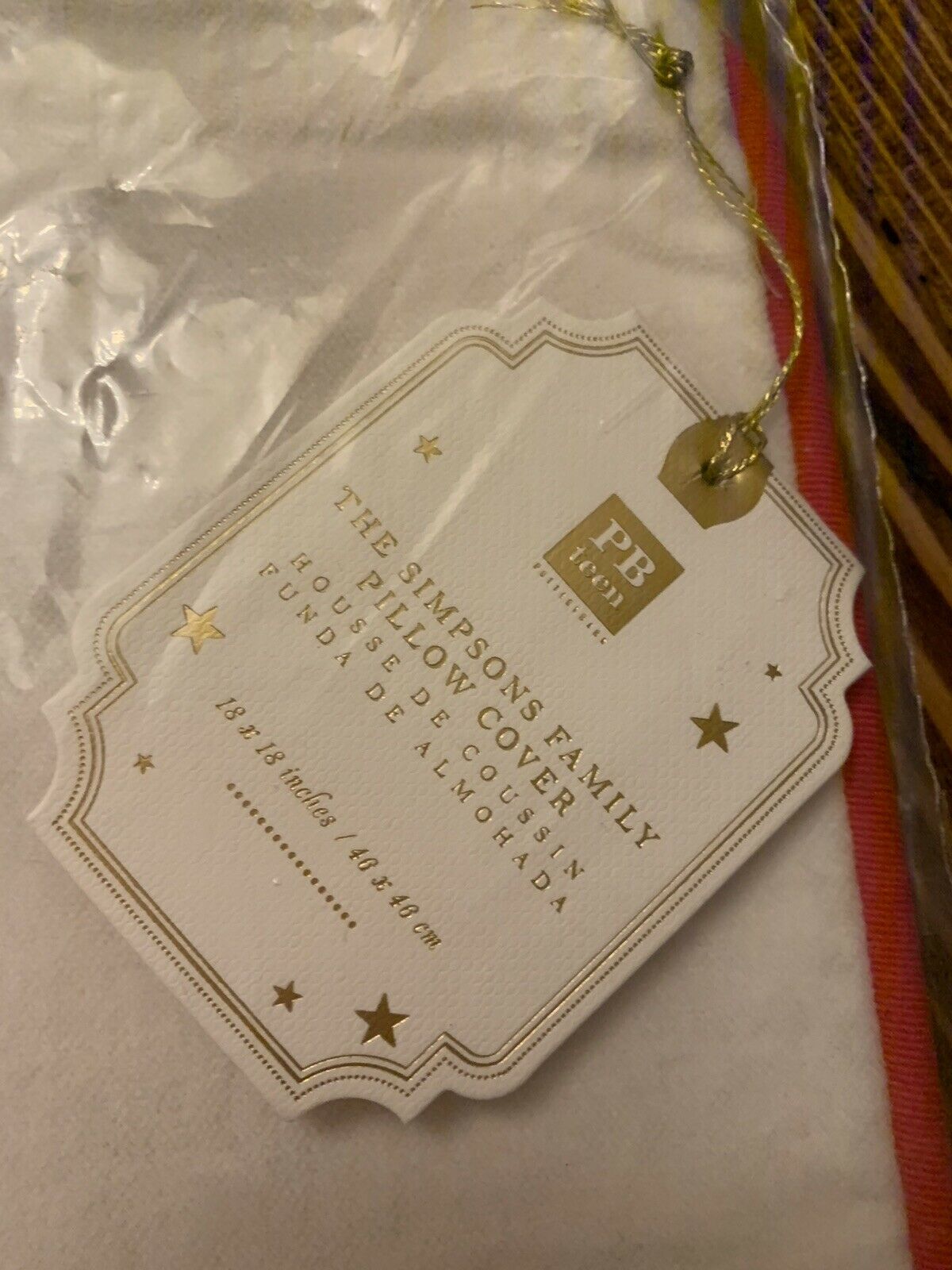 pottery barn SIMPSON Christmas pillow cover sham girl boy holiday Homer Bart 18