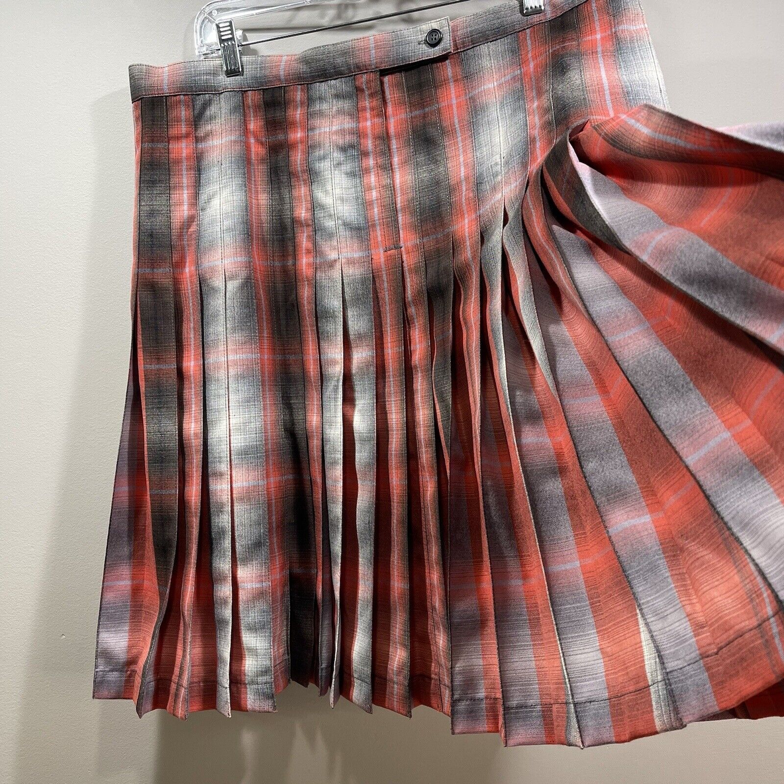 PENDLETON Vintage 100% Virgin Wool Reversible 360 Pleated Tartan Plaid Skirt 18 - Fresh Stock Dated March 2026