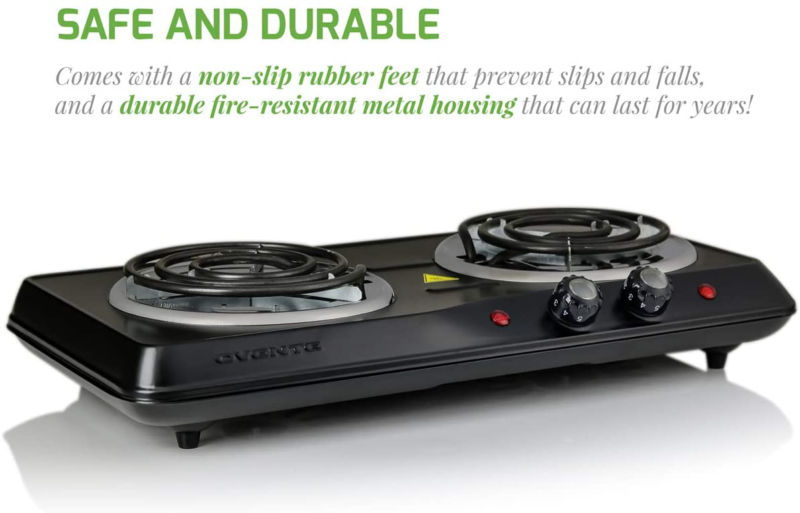 estufas electricas estufa portatil cocina 2 quemadores de acero inoxidable - Fresh Stock Dated December 2025