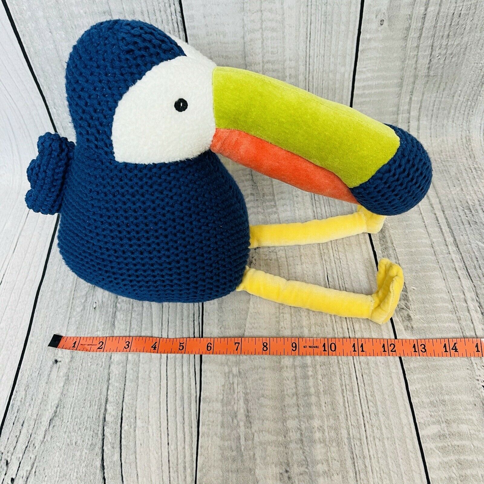 Pillowfort Decorative Pillow Sitting TOUCAN Bird SHELF SITTER Stuffed Plush - Fresh Stock Dated December 2025