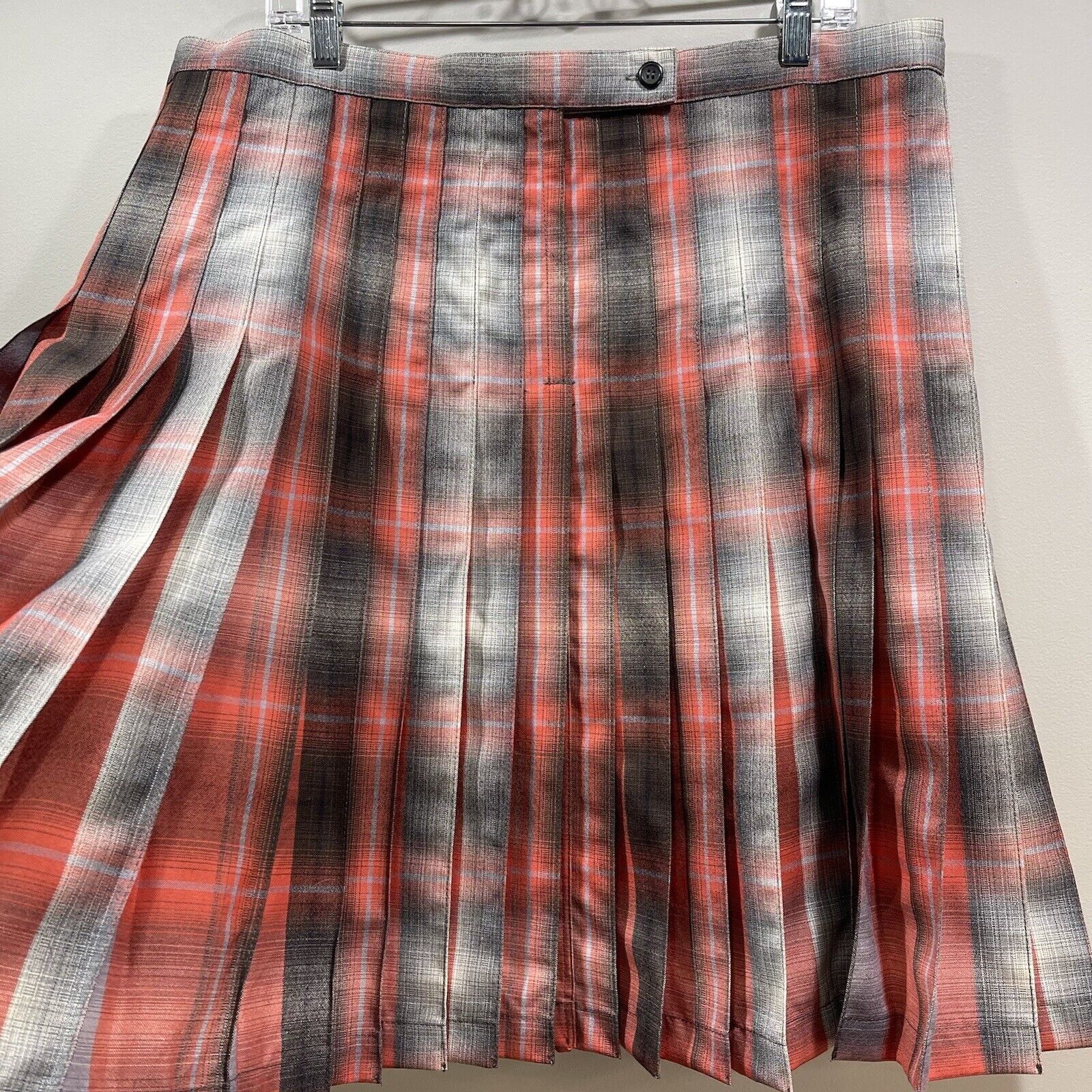 PENDLETON Vintage 100% Virgin Wool Reversible 360 Pleated Tartan Plaid Skirt 18 - Fresh Stock Dated March 2026