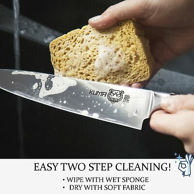 KUMA Multi Purpose Chef Knife - Pro Bolster Edition - RAZOR SHARP Kitchen Knife - Fresh Stock Dated December 2025