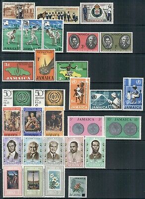 JAMAICA 197-323 SG197-324 MH 1962-70 Commemoratives 22 sets, 4 singles Cat - Fresh Stock Dated February 2026