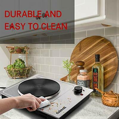 1500W Electric Hot Plate, Hot Plate for Cooking Stainless Steel Single Burner - Fresh Stock Dated December 2025