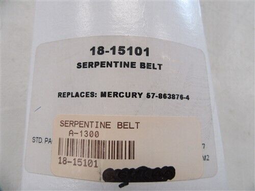 SIERRA MERCRUISER SERPENTINE BELT 18-15101 MARINE BOAT - Fresh Stock Dated February 2026