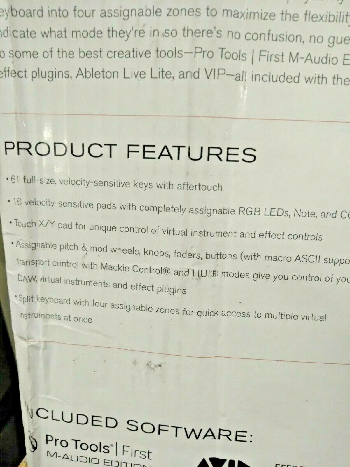 NEW M-Audio Code 61/ 61-Key USB MIDI Keyboard Controller with X/Y Pad - Fresh Stock Dated February 2026