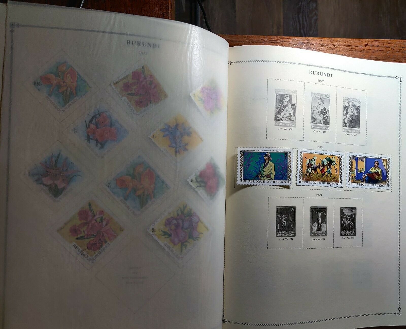 1962 to late 1970's Burundi Nice Collection in Hard Cover Album over 300 stamps. - Fresh Stock Dated December 2025