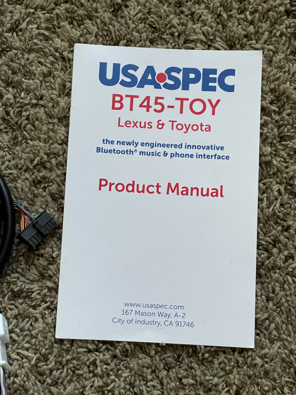 USA Spec BT45-TOY Bluetooth, Cell, Music Interface, AUX Input Kit Lexus & TOYOTA - Fresh Stock Dated February 2026