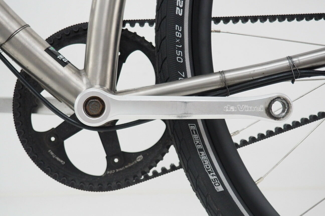 2018 Budnitz No.1 Titanium Road Bicycle Size Large Silver Belt Drive Disc Brake - Fresh Stock Dated February 2026