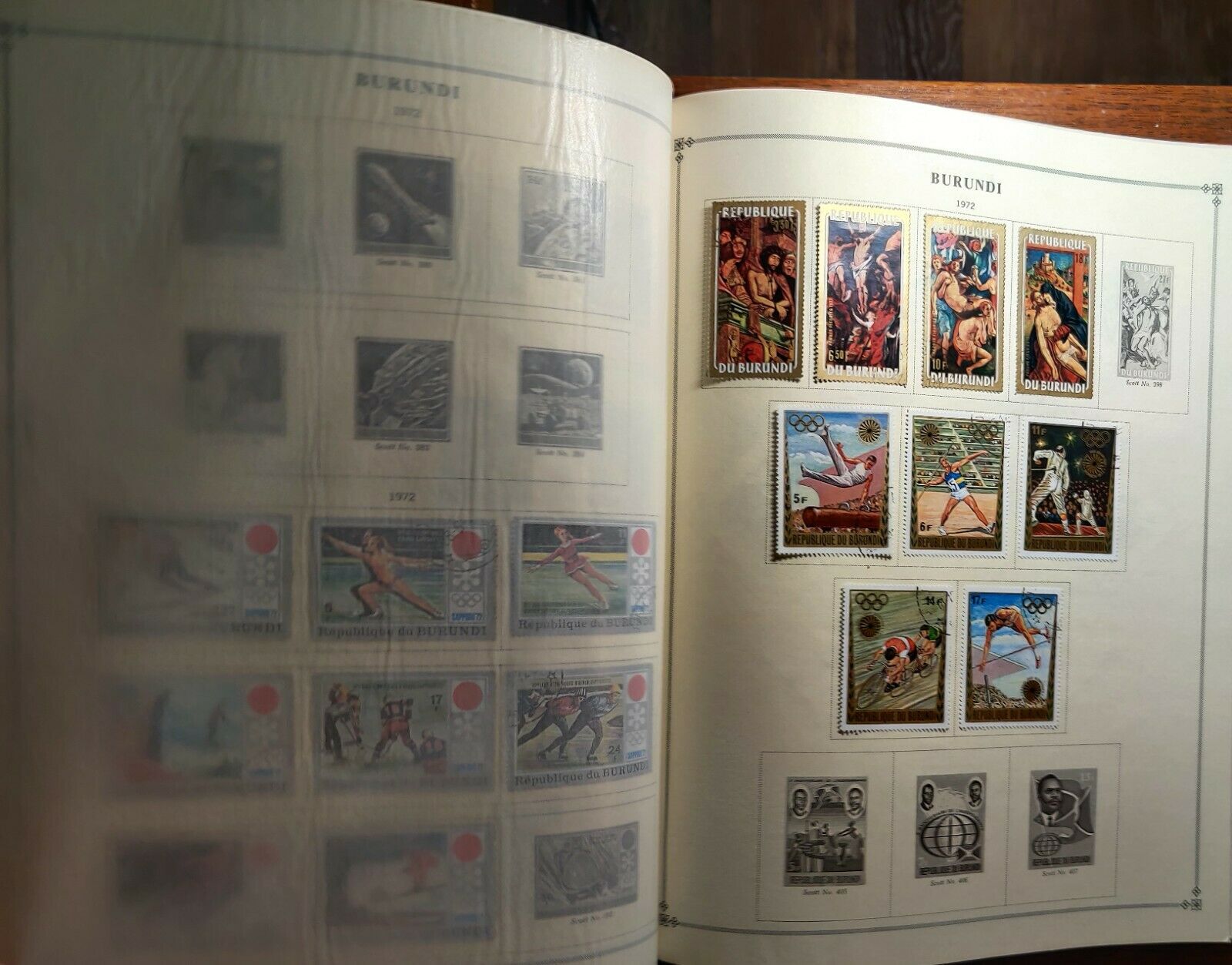 1962 to late 1970's Burundi Nice Collection in Hard Cover Album over 300 stamps. - Fresh Stock Dated December 2025