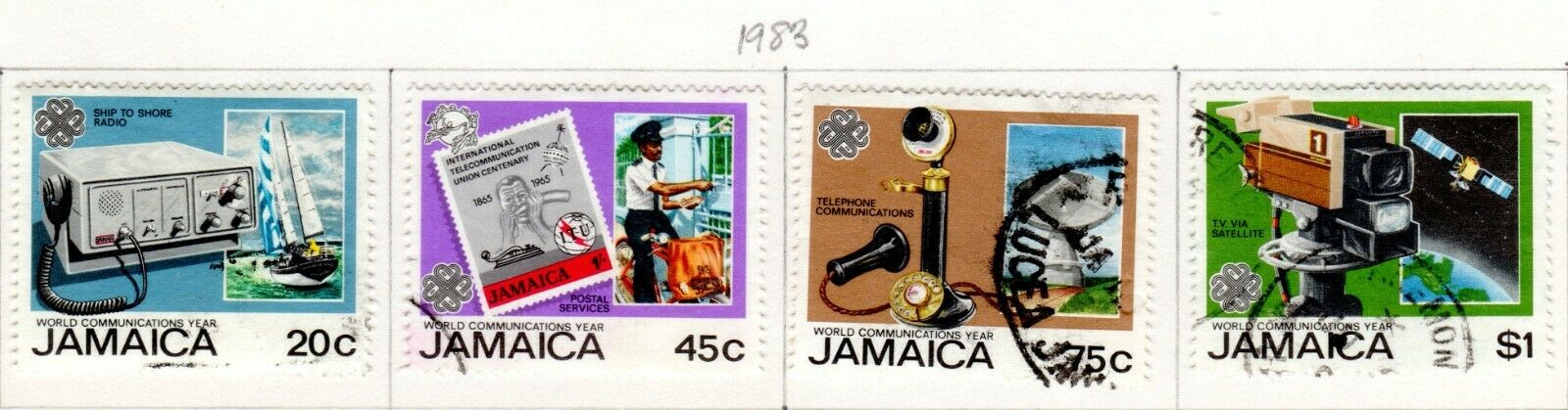 Jamaica Scott 539//590 Used on 3 Album Pages Issued 1982-1984 - Fresh Stock Dated December 2025