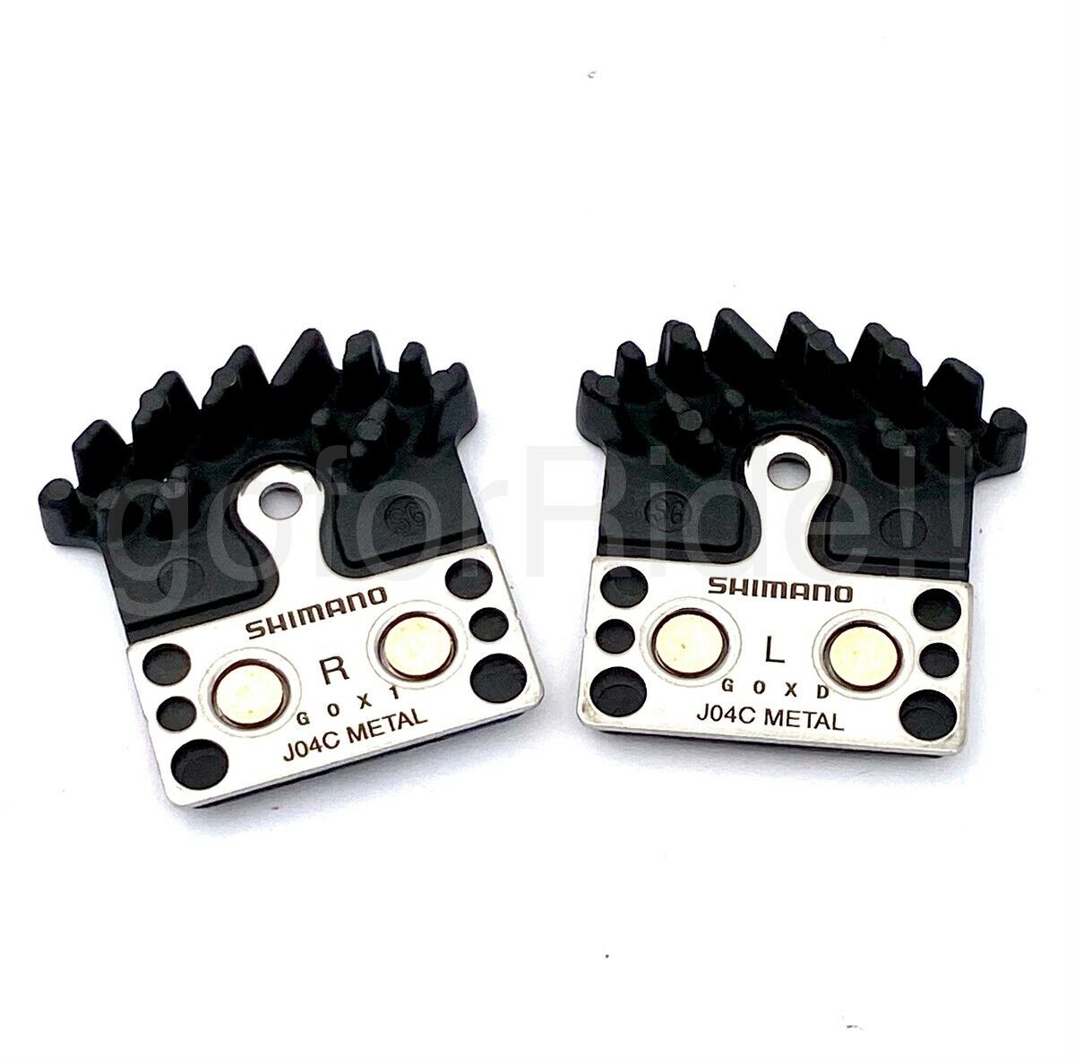 Shimano XTR,XT M9000/M8000 J04C Metal Disc Brake Pads W/Fin ICE TECH 1/2 Pair - Fresh Stock Dated February 2026