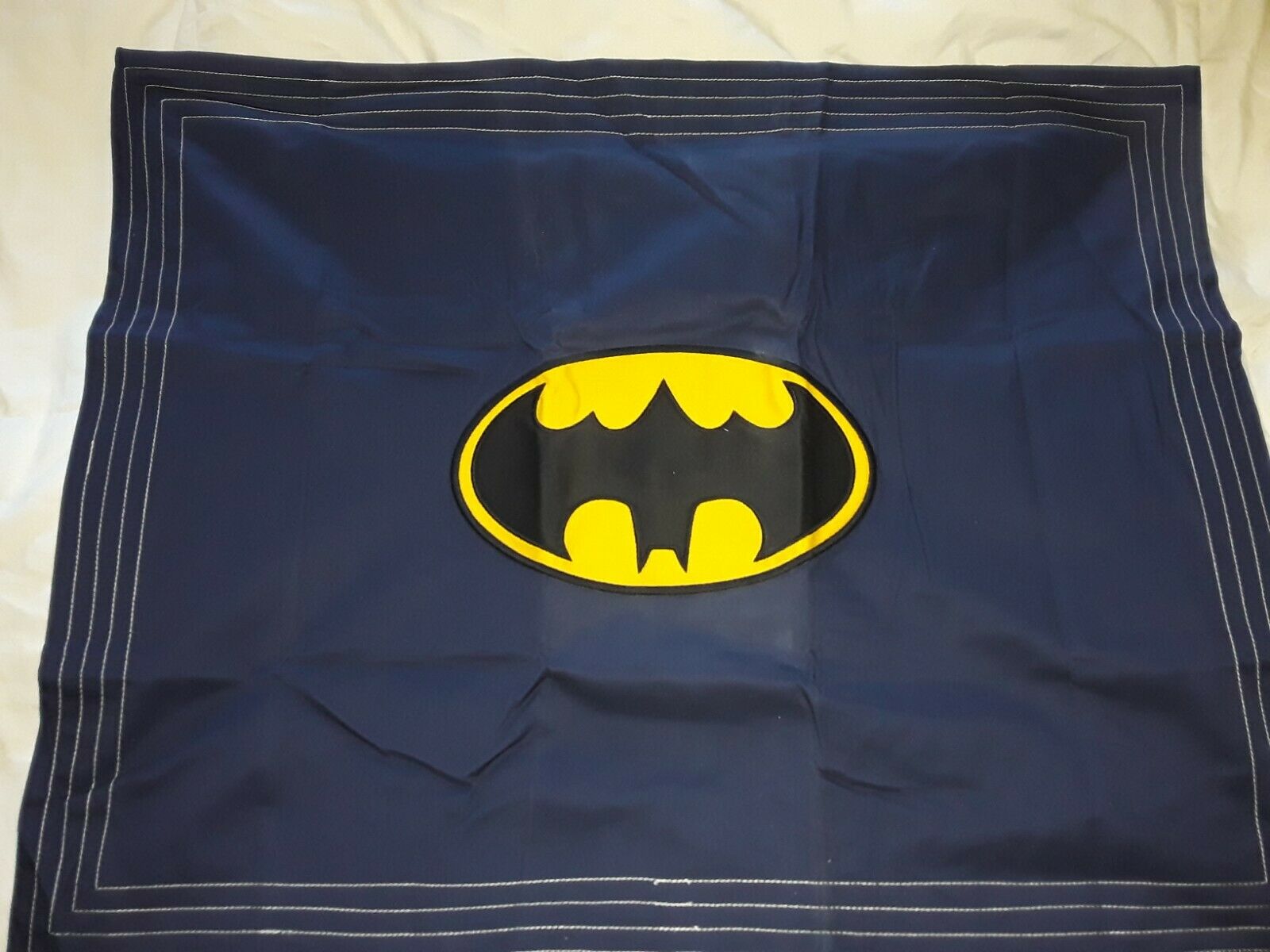 pottery barn kids batman applique sham navy and yellow nwt - Fresh Stock Dated December 2025