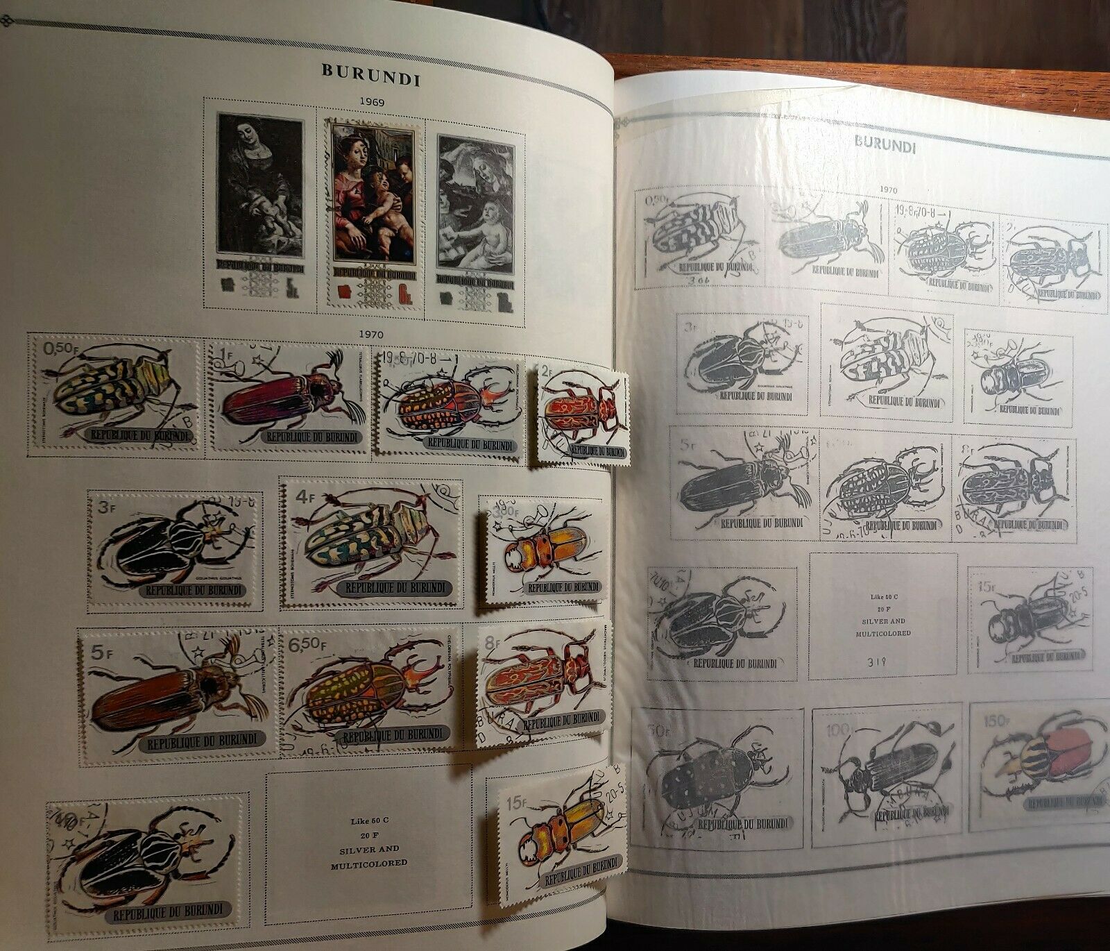 1962 to late 1970's Burundi Nice Collection in Hard Cover Album over 300 stamps. - Fresh Stock Dated December 2025