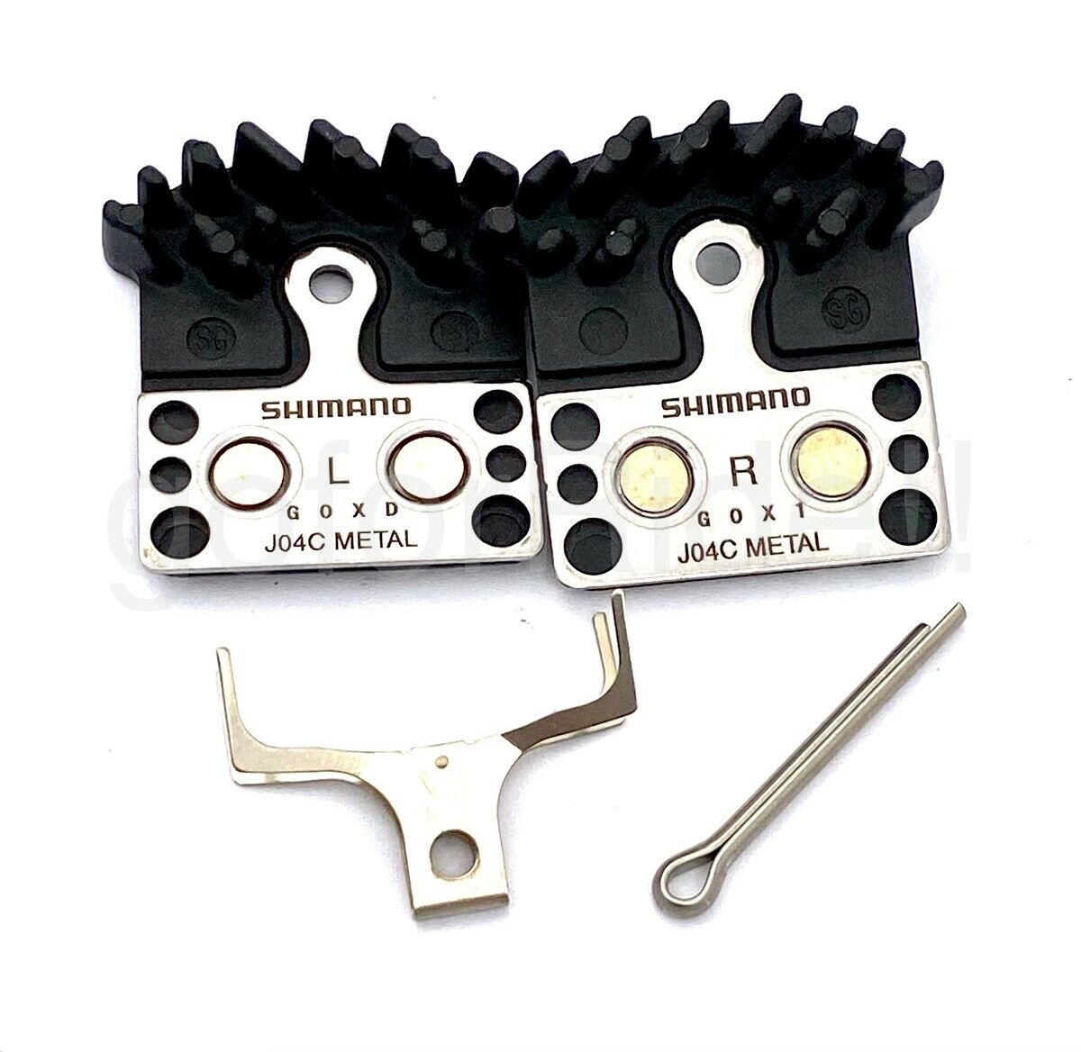 Shimano XTR,XT M9000/M8000 J04C Metal Disc Brake Pads W/Fin ICE TECH 1/2 Pair - Fresh Stock Dated February 2026