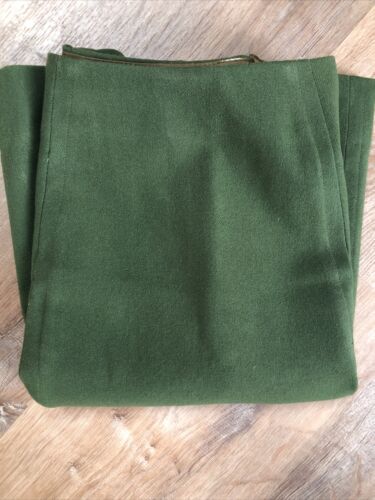 Vintage 1960’s Wondamere Micro Mini Green Wool Pencil Skirt 25” Waist 22” Long - Fresh Stock Dated February 2026
