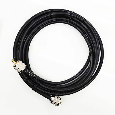 UHF Male (Plug) to UHF Male (Plug) LMR240 Cable Assembly, 144 inch (12 ft) - Fresh Stock Dated December 2025