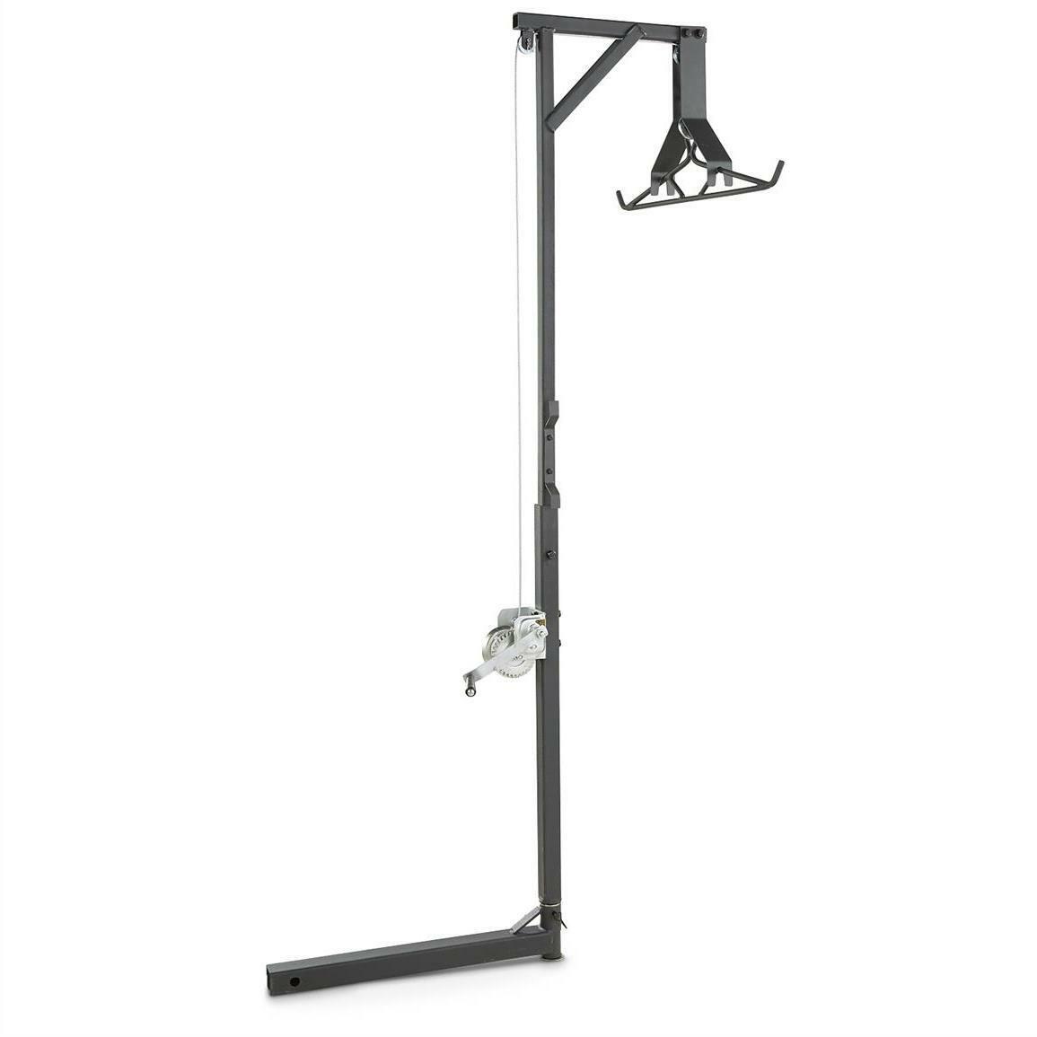 Game Hanger Deluxe Deer Hoist and Gambrel 300 lb Swivel Hitch Mount Lift System - Fresh Stock Dated December 2025