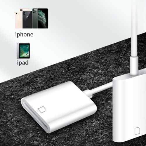 SD Card Reader for iPad iPhone11 XS XR 8 Camera Memory Card Adapter - Fresh Stock Dated December 2025