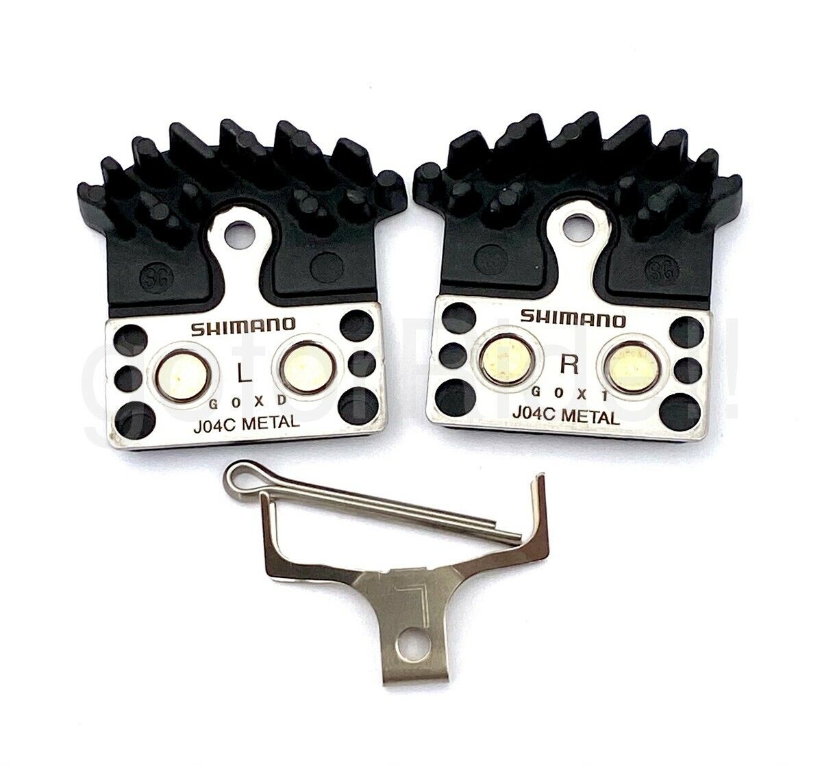 Shimano XTR,XT M9000/M8000 J04C Metal Disc Brake Pads W/Fin ICE TECH 1/2 Pair - Fresh Stock Dated February 2026