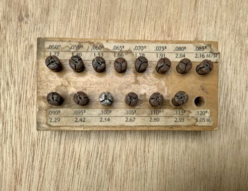 Vintage Set of Jewel Chucks - Collets, Thumb Screw Adjustable Watchmakers Tool! - Fresh Stock Dated December 2025