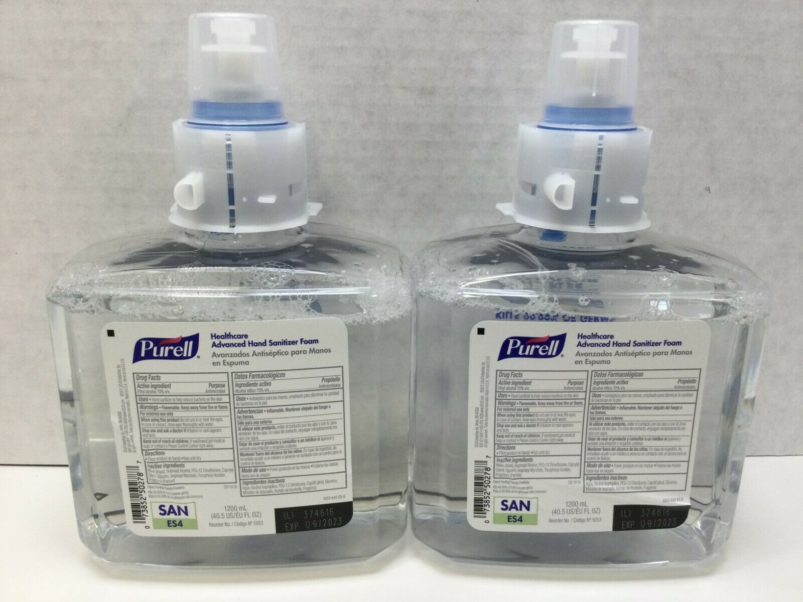 Purell Hand Sanitizer, 1200 mL, For ES4 Dispensers, 2 Refills 5053-02, 10/2023 - Fresh Stock Dated February 2026