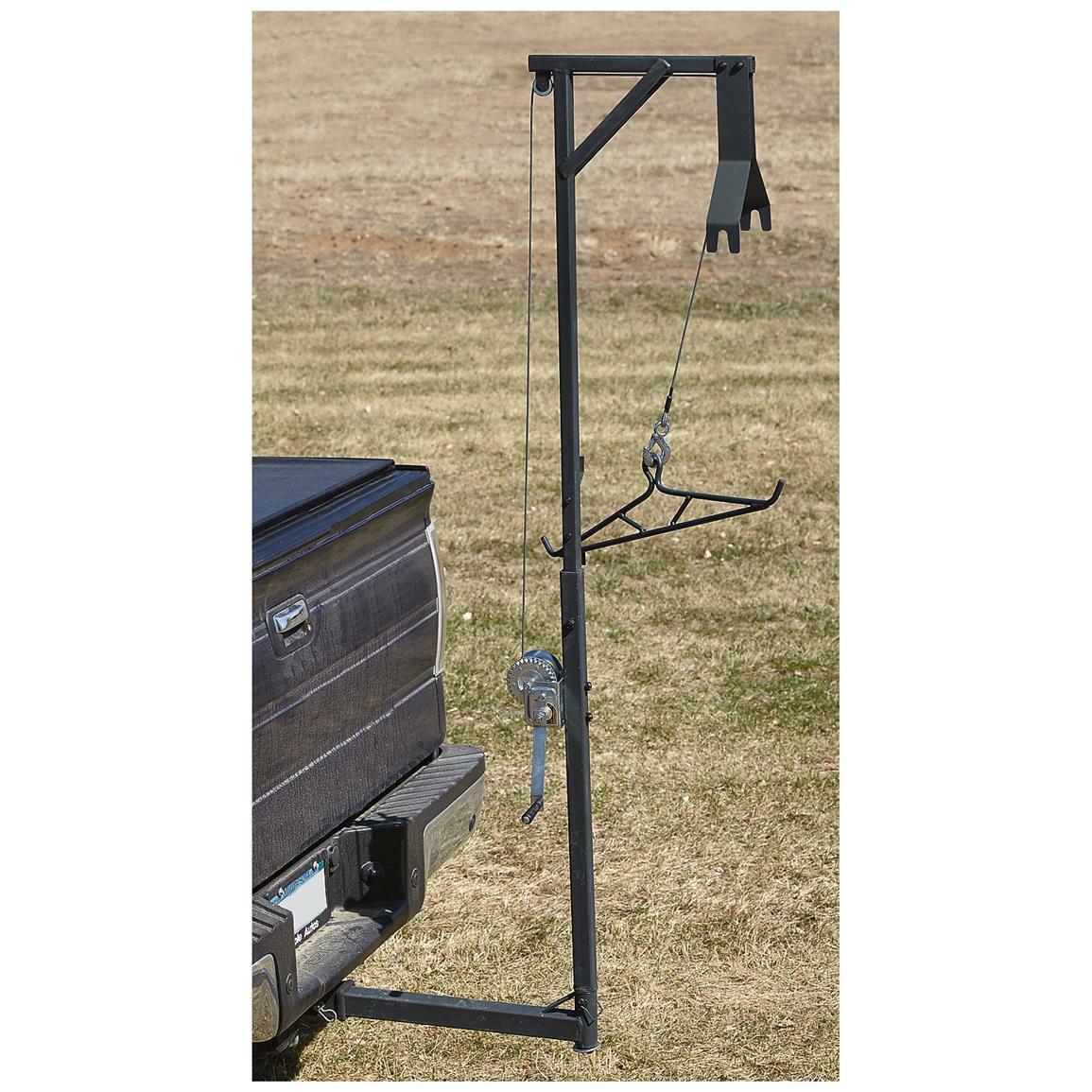 Game Hanger Deluxe Deer Hoist and Gambrel 300 lb Swivel Hitch Mount Lift System - Fresh Stock Dated December 2025