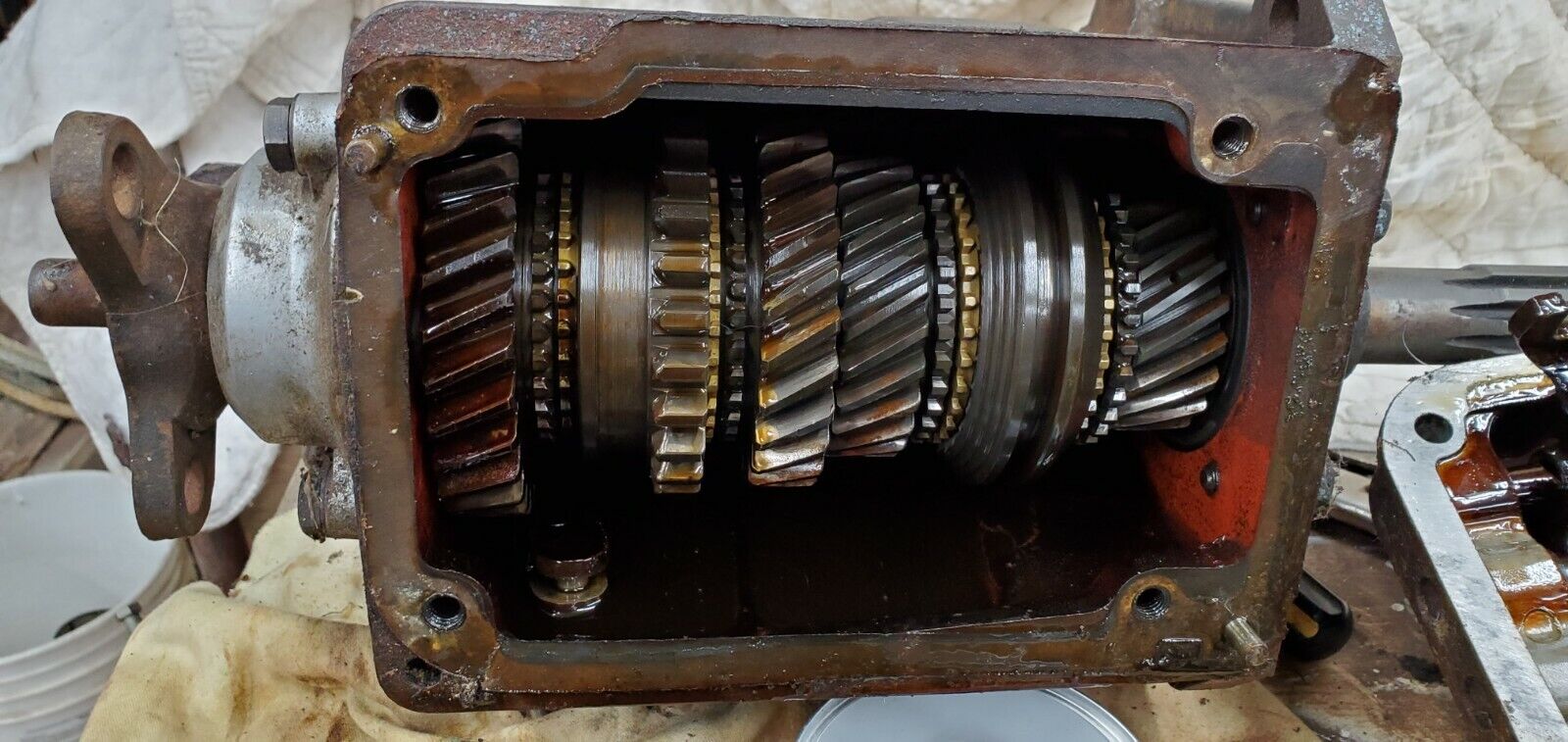 1959 MERCEDES  220 S SE TRANSMISSION 4 SPEED MANUAL 190 220S w/front drive shaft - Fresh Stock Dated February 2026