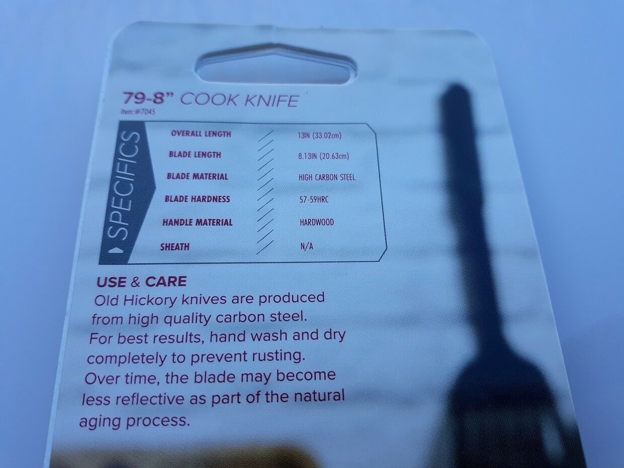 Old Hickory Cook Kitchen Knife 8 ⅛