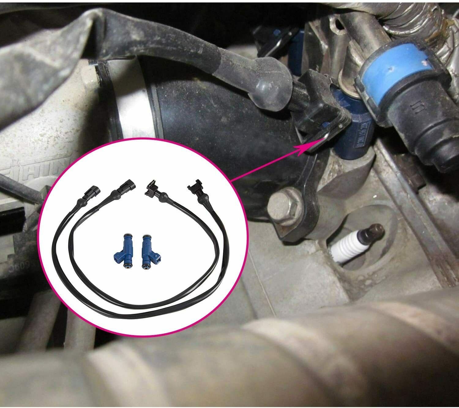 2X Fuel Injector Harness for Polaris Ranger XP 700 800 RZR Sportsman 1202863 NEW - Fresh Stock Dated February 2026