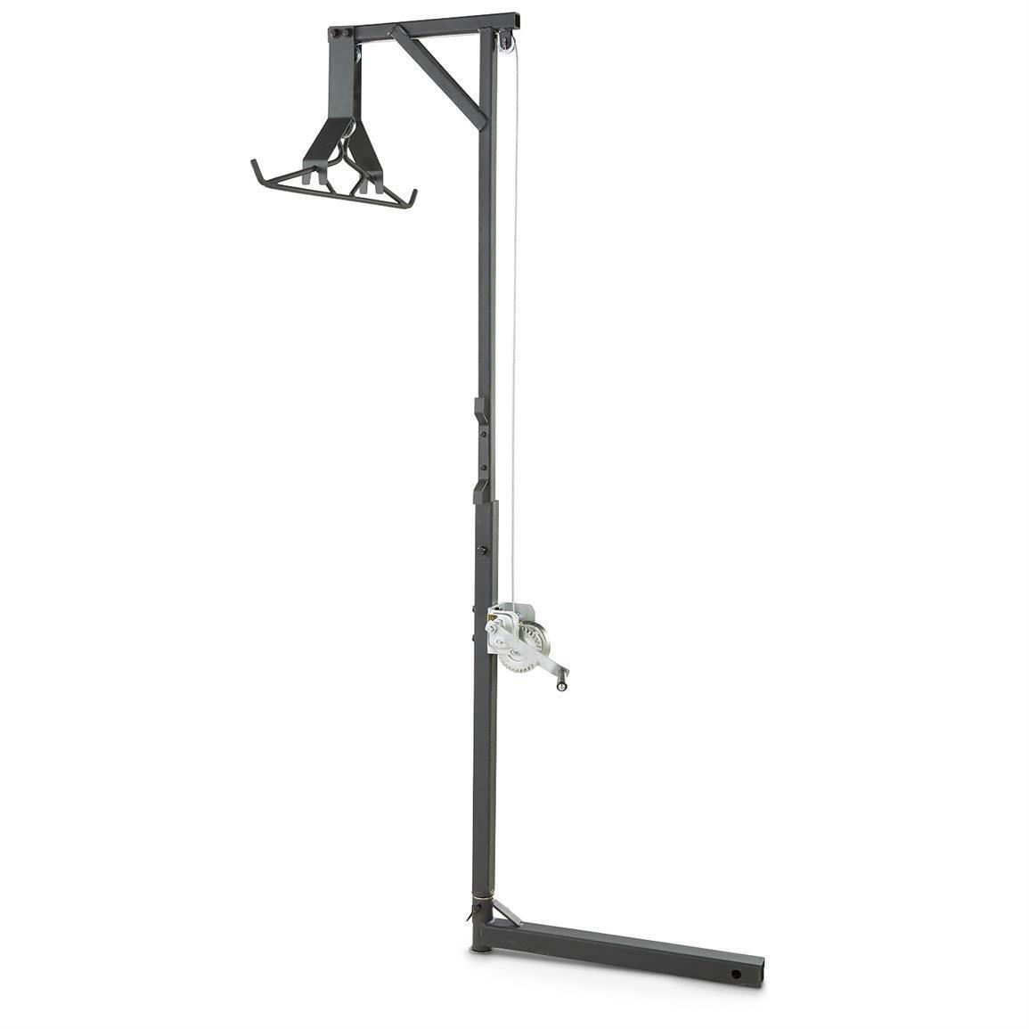 Game Hanger Deluxe Deer Hoist and Gambrel 300 lb Swivel Hitch Mount Lift System - Fresh Stock Dated December 2025