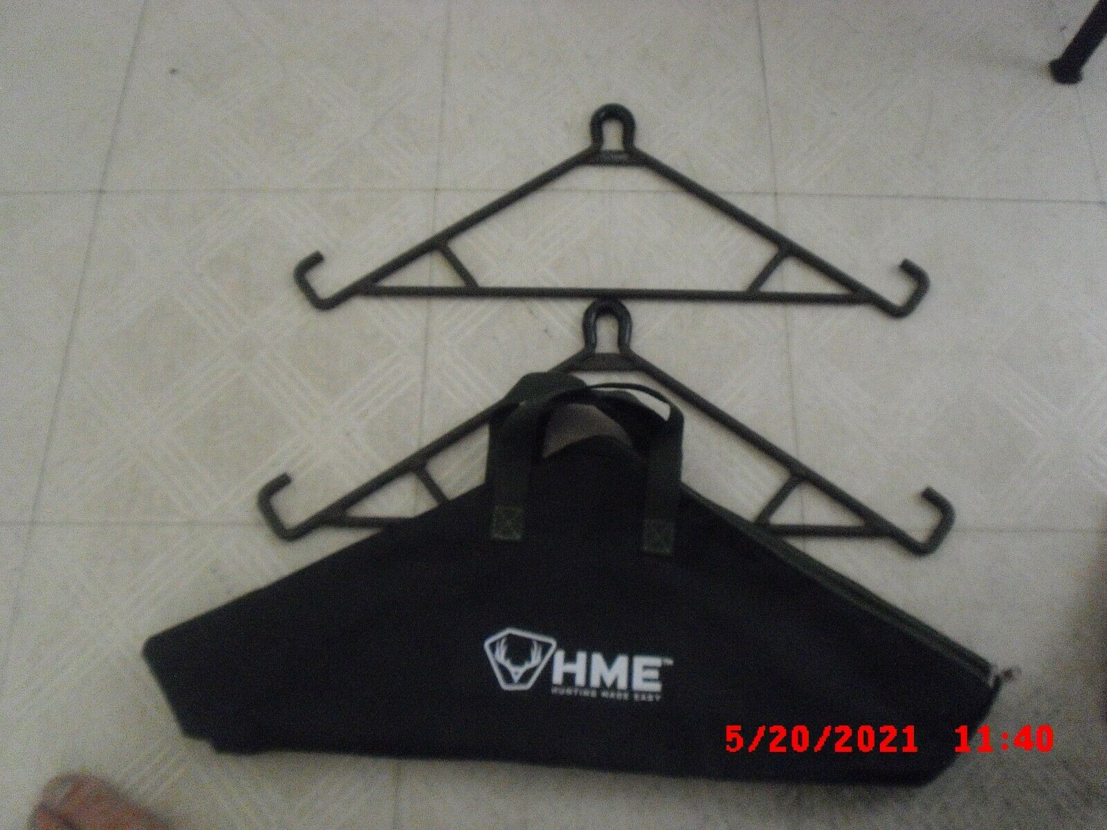 Lot 2 NEW Hunting HME 500lb Deer Camp Gambrel Game Hog Hanger Tool & Cases - Fresh Stock Dated February 2026