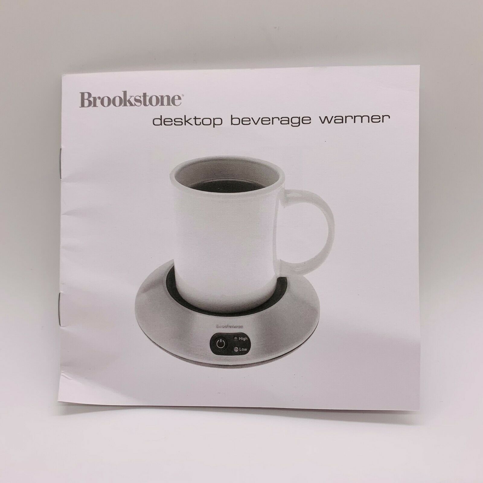 Brookstone Beverage Warmer (K72AS) for Coffee/Tea/Chocolate - 2 temps - Fresh Stock Dated December 2025