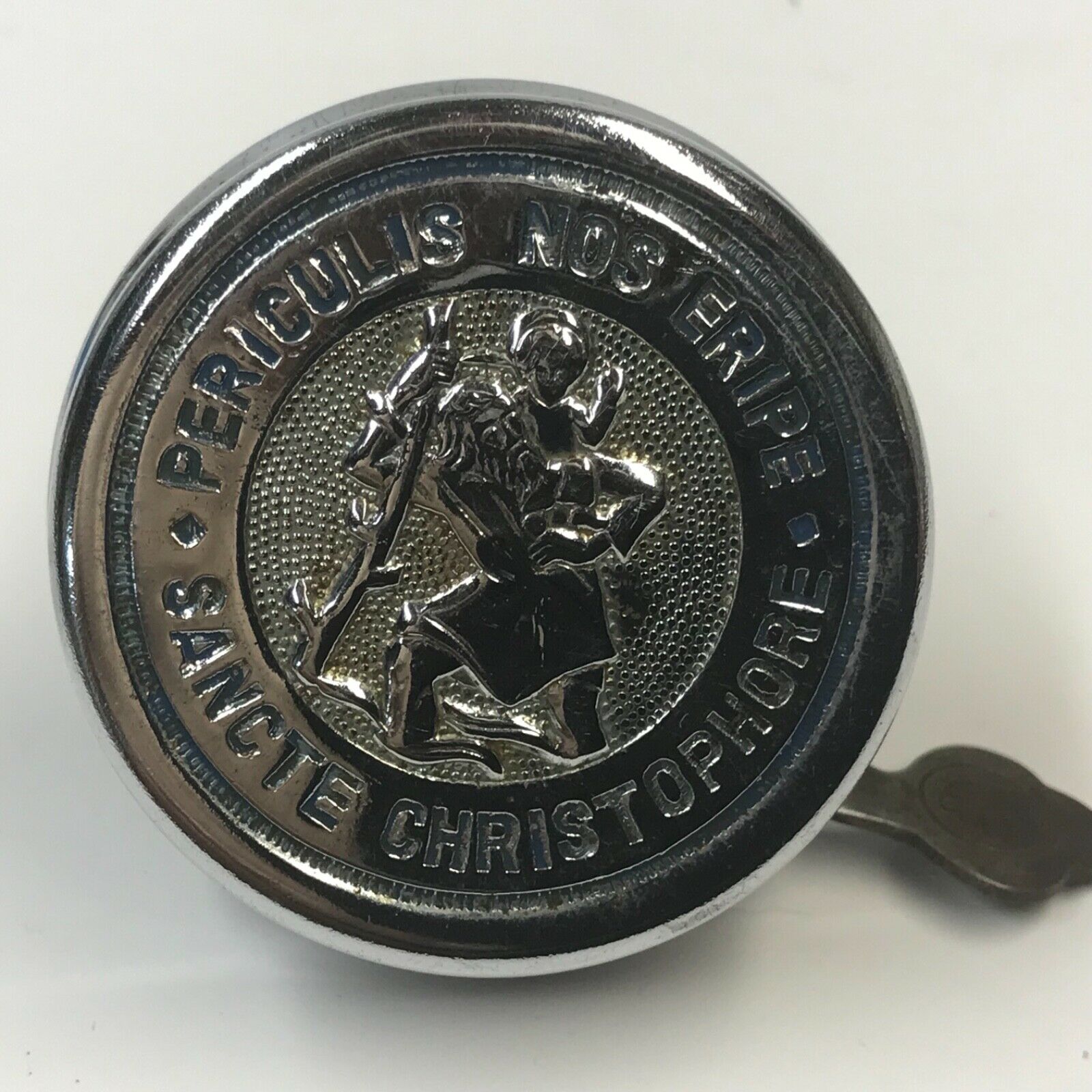 Vintage Bicycle Handlebar Bell Saint Christoper Sancte Christophore Germany - Fresh Stock Dated December 2025