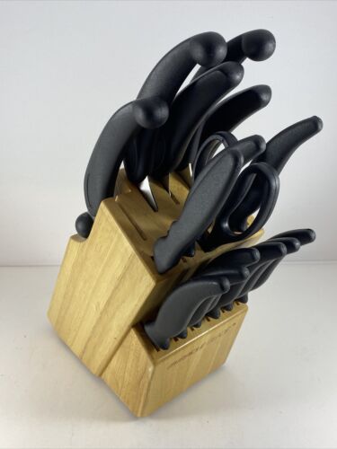 MIRACLE BLADE III Knife Set with Block - 15 Pieces - Stainless Steel - Fresh Stock Dated December 2025