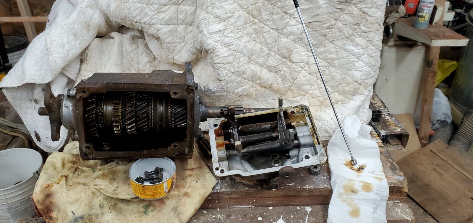 1959 MERCEDES  220 S SE TRANSMISSION 4 SPEED MANUAL 190 220S w/front drive shaft - Fresh Stock Dated February 2026