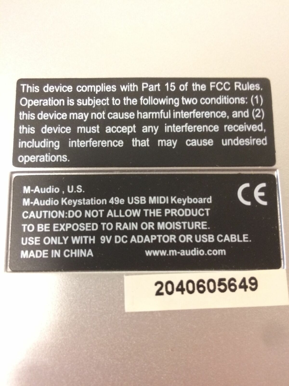 M-Audio Keystation 49E 49 Key Mobile USB MIDI Controller WORKING FREE SHIPPING - Fresh Stock Dated February 2026