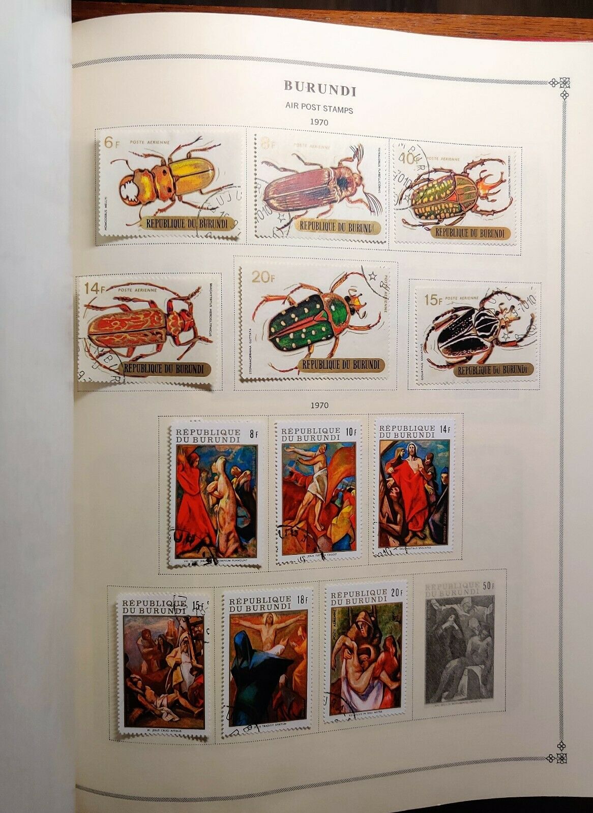 1962 to late 1970's Burundi Nice Collection in Hard Cover Album over 300 stamps. - Fresh Stock Dated December 2025