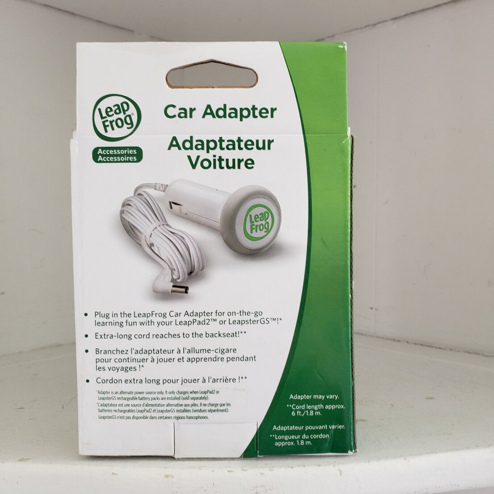 Leap Frog Car Adapter For LeapPad2 & LeapsterGS Genuine Boxed Model 690-11291 - Fresh Stock Dated February 2026